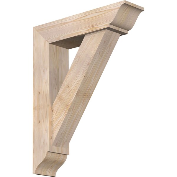 Ekena Millwork Traditional Traditional Smooth Bracket w/ Offset Brace, Douglas Fir, 7 1/2"W x 30"D x 38"H BKT0806X30X38TRA01SDF - main